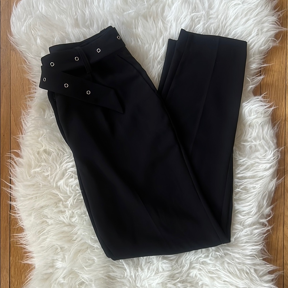 Black Ankle Cropped Pants